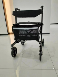 RL--1901 RICHALL Walking Aid Andadores de fibra de carbono para personas mayores con asiento plegable